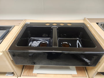 Kohler Apron Kitchen Sink Hawthrone Black K6534-4 farmhouse Floormodel as is