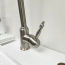 Brushed Nickel Kitchen GNeck Faucet with extending faucet head Floormodel Clearance as is-5