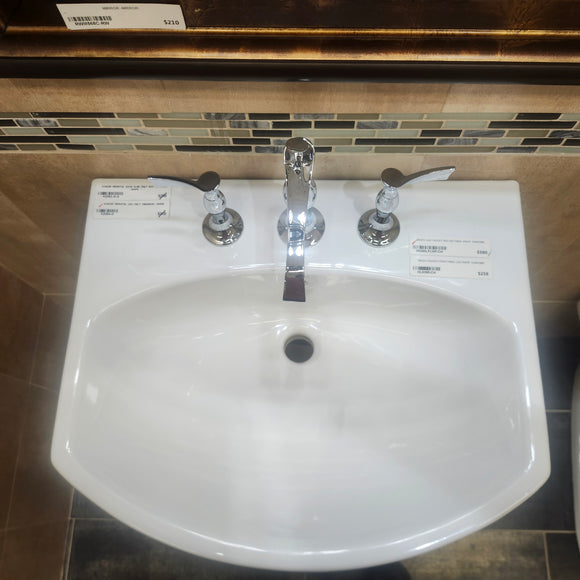 Kohler Pedestal 23 x 19 2pc Combo 8cc holes Floormodel Sold as is (H17) K2363 K2364