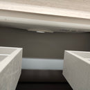 Ico Accent 48 x 21 Bathroom Vanity, Legs, Mirror, Linen and Countertop Sink Combo Sold As is Floormodel Clearance (H12)-11