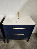 32" Epogue Sonia Vanity & Countertop Counter (as is) l14-1