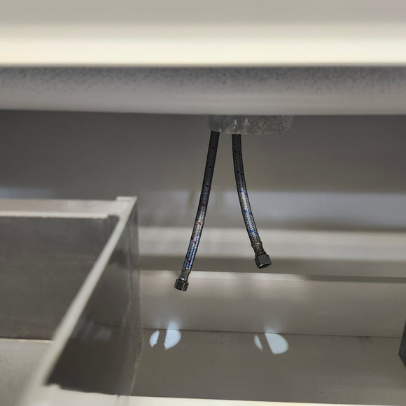 Rubi Aria 35 x 18 Vanity, Countertop Sink and LED Mirror Combo Floormodel Clearance Sold as Is