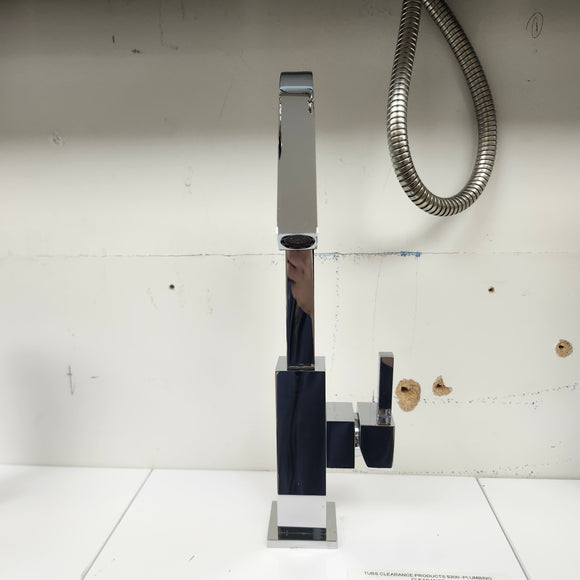 Single Hole Bathroom Faucet with Lever Handle Floormodel As Is