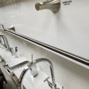 Vida 928 Series 24 Inch Towel Bar Bathroom Accessory Brushed Nickel Finish Floormodel Clearance As Is-7