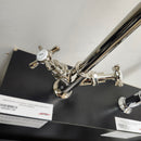 Hansgrohe Axor Series 1 Hole Single Faucet Montreux Cross Handles Polished Nickel Floormodel Clearance as is-4