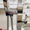 Aquabrass Roman Deck Tub Filler with Hand Held Shower Head Chrome Floormodel as is-4