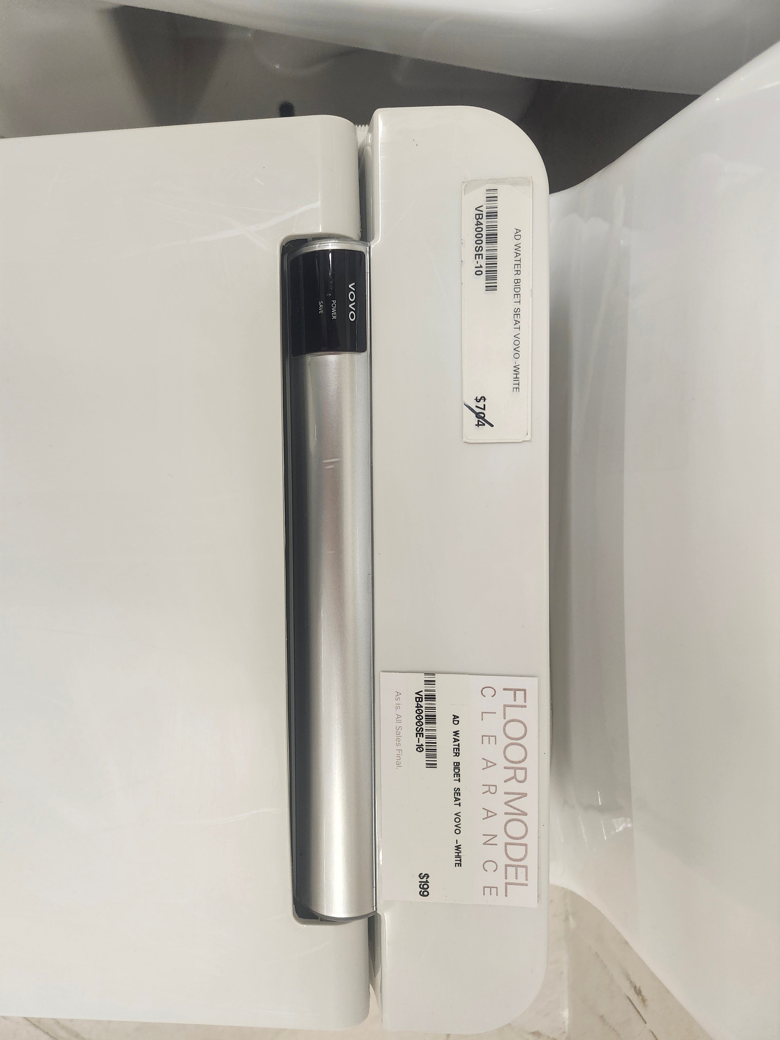 Toto Ultramax G-Max Toilet and AD waters Vovo Bidet Seat Combo (as is)