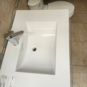 Aura Rideau 30 x 21 Floormount Bathroom Vanity Floormodel Clearance As Is J7 - 0