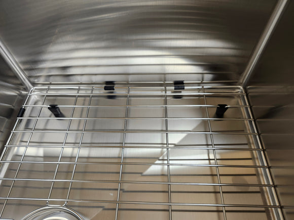 Vida Overmount Laundry 23 x 18 Overmount Sink with grid 3 Hole Inventory Clearance As is