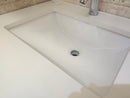 61" Riverfield White Vanity and Double Countertop Combo (as is) i13-5