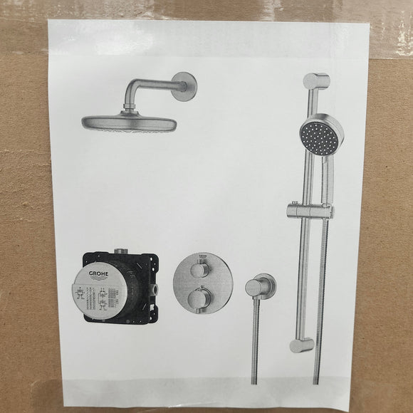 Grohe Thermostatic Kit Valve Shower Kit Floormodel Clearance new in box Sold as is