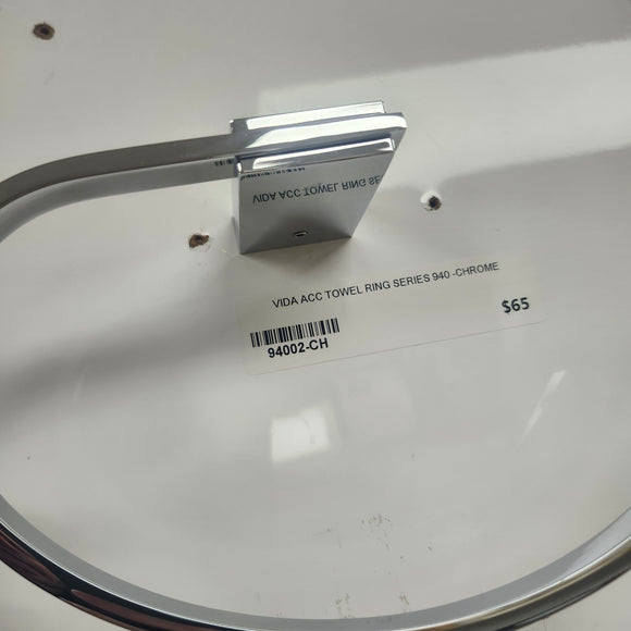 Vida 940 Series Curved Towel Ring Bathroom Accessory Floormodel As Is