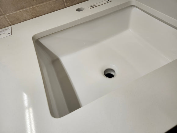 Vida Turin 31" Black/Gold Vanity with Countertop Combo (as is)