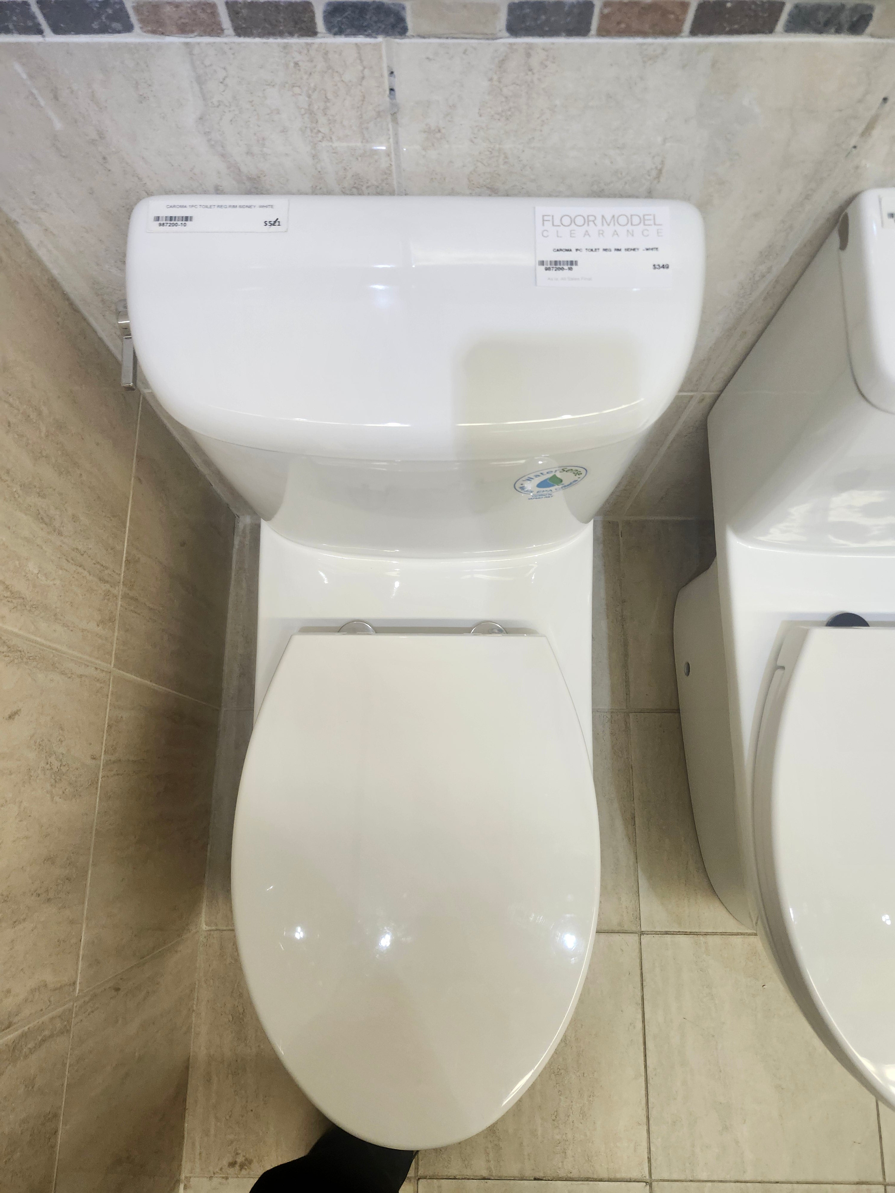 Caroma 1pc regular rim Sidney Toilet (as is)