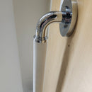 Rubinet Grab Bar 24 Round Flange Chrome and White Floormodel Clearance-9