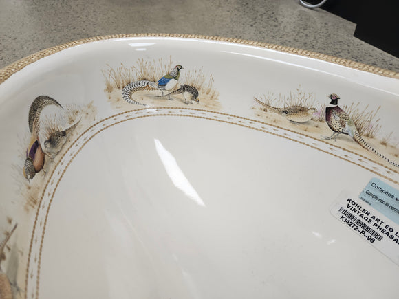 Pheasant™ Vintage® Drop-In bathroom sink  K-14272-P-96 Special Collectors Edition oval Floormodel Clearance Etobicoke