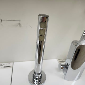 Aquabrass Martini 2pc Roman Deck Tub Filler with Hand Shower Floormodel Sold as Is - 0