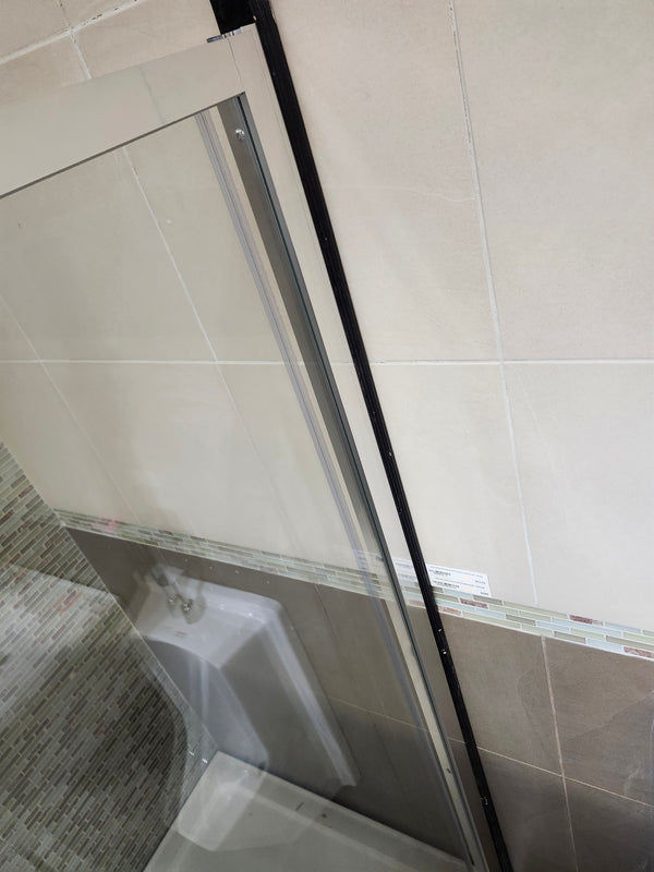Vida Snap 60x79 Shower Door and 60x42 Vida Shower Base Combo (as is)