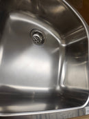 Blanco Overmount Stainless Steel Kitchen Sink 31 1/2 x 20 3/4 Floormodel As is Clearance-5
