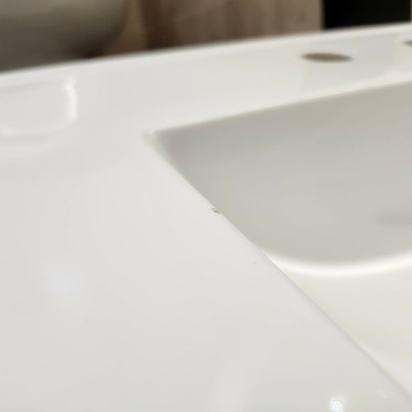 Fairmont 37 x 22 Ceramic Countertop Sink 8CC White Floormodel As is (H14)