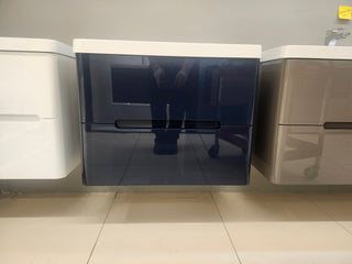 30" Geo Navy Wall Vanity with Countertop Combo (as is)