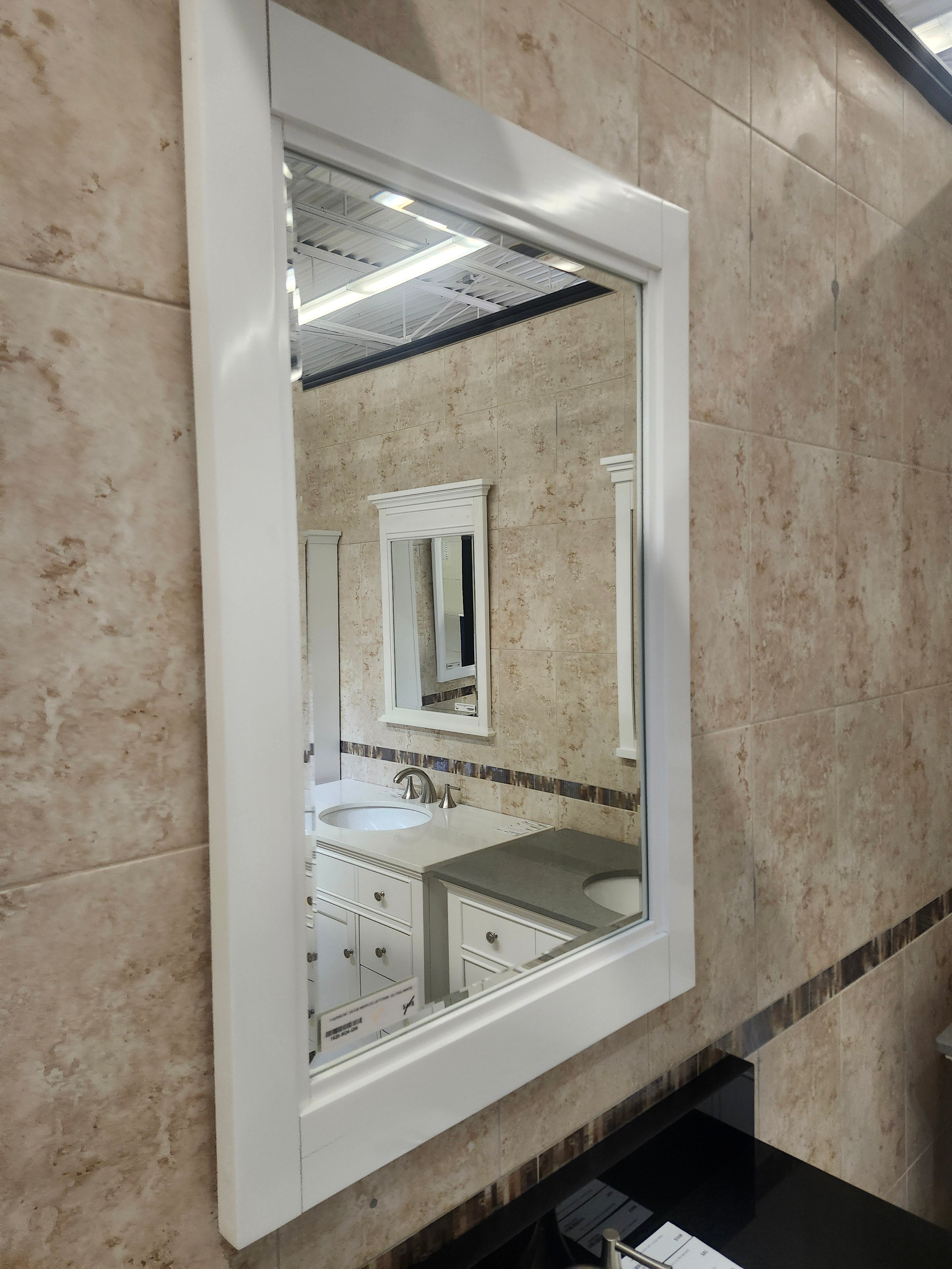 36" Fairmont Framinghm Vanity Base and Countertop Combo with Mirror (as is)