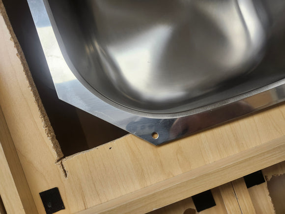 Franke Compact Series CPX120 29 Inch Undermount Double Bowl Stainless Steel Sink with 18-Gauge and Polished Finish Kitchen Sink Floormodel Clearance As is