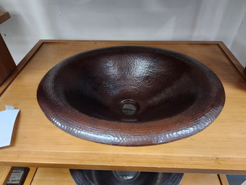 Native Trails 18 x 15 Drop In Bathroom Sink Copper Lotus Antique Floormodel As is Etobicoke