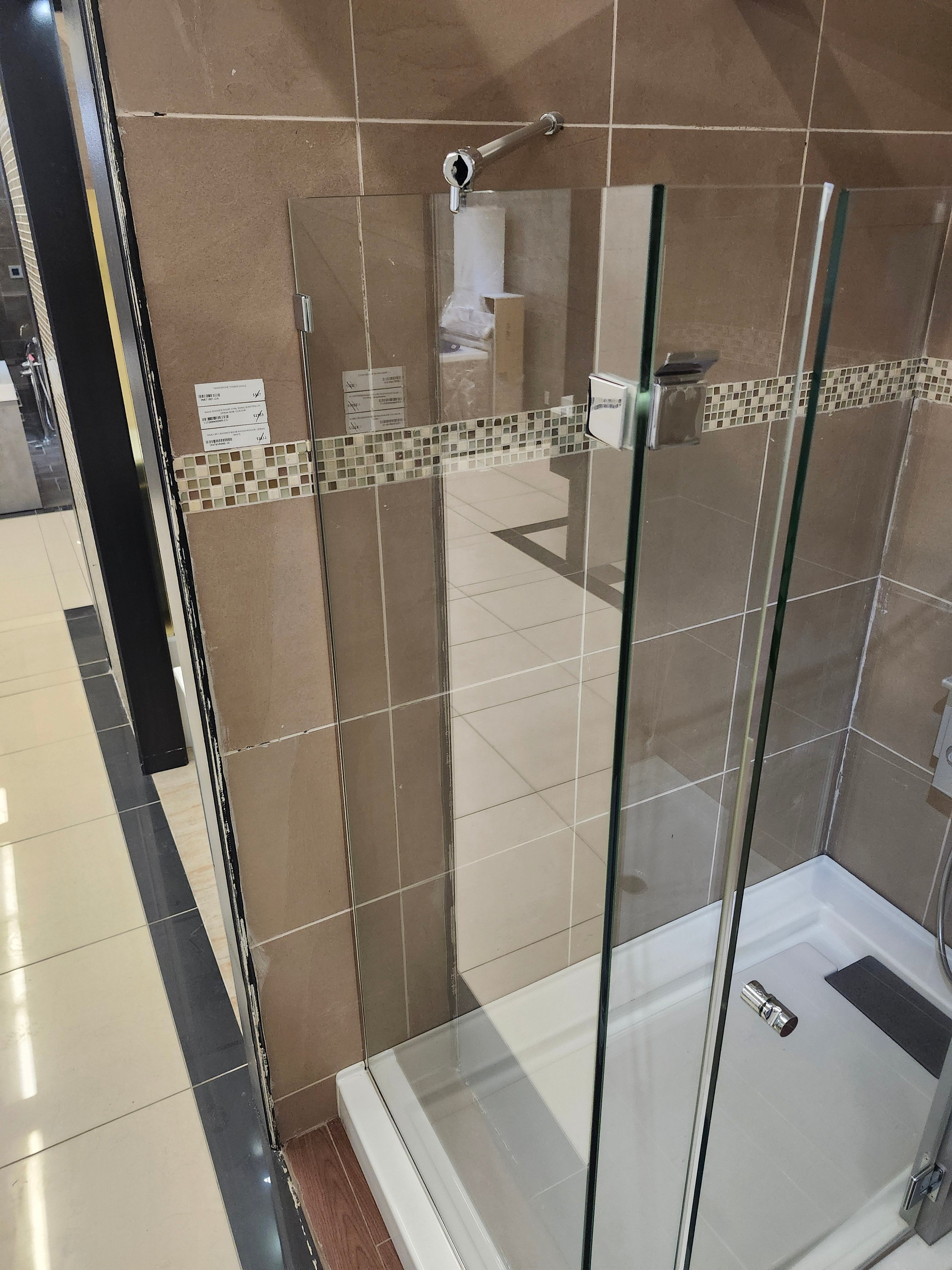 Maax shower door combo with shower base (as is)