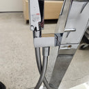 Vida Wave Floormount Tub Filler with Hand Held Shower Head and Lever Handle Floormodel Clearance as Is-6