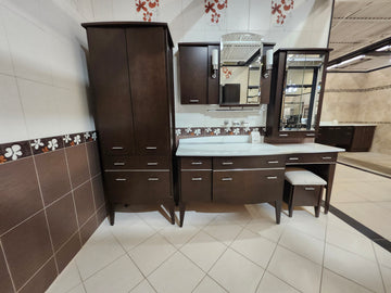 70" Vanico New York Vanity Combo with Dressing Table (as is) l13