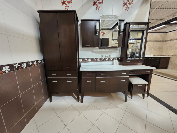 70" Vanico New York Vanity Combo with Dressing Table (as is)