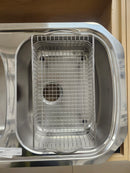 Undermount Stainless Steel Kitchen Sink 2 Bowl 38 1/4 x 21 1/4 With basket Floormodel Clearance As is-2