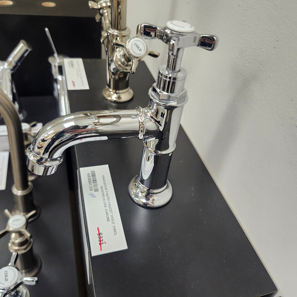 Hansgrohe Axor Series Single 1 Hole Single Pantry Faucet Montreux Cross Handle Chrome Floormodel Clearance as is