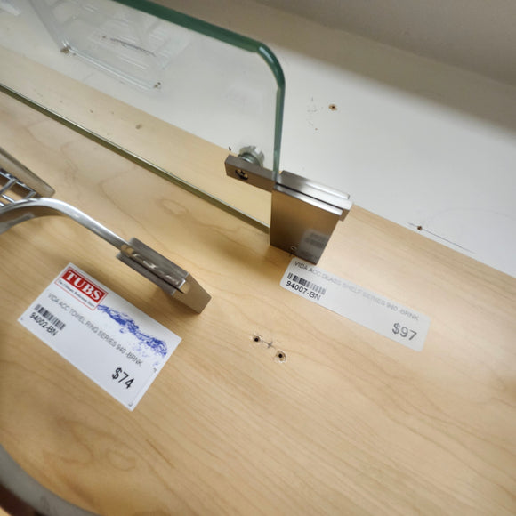 Vida 940 Series Glass Shelf Bathroom Accessory Floormodel Sold As is