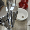 Aquabrass Roman Deck Tub Filler Metro Chrome With Hand Held Shower Head Floormodel Clearance As Is-6