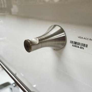 Vida 928 Series Robe Hook Bathroom Accessory Brushed Nickel Finish Floormodel Clearance As Is - 0