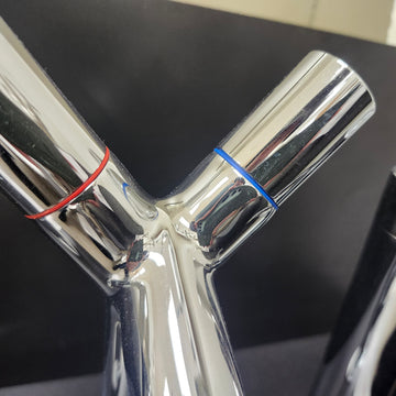 Hansgrohe Axor Series 1 Hole Single Faucet Starck Two Handles Chrome Floormodel Clearance as is - 0