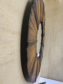 Aquabrass36" x 36" Legno Rotondo Wood Frame Mirror i9-3