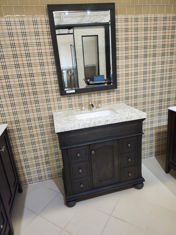 36" Fairmount Vanity & Countertop Combo with Mirror (as is)