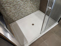Vida Snap 60x79 Shower Door and 60x42 Vida Shower Base Combo (as is)