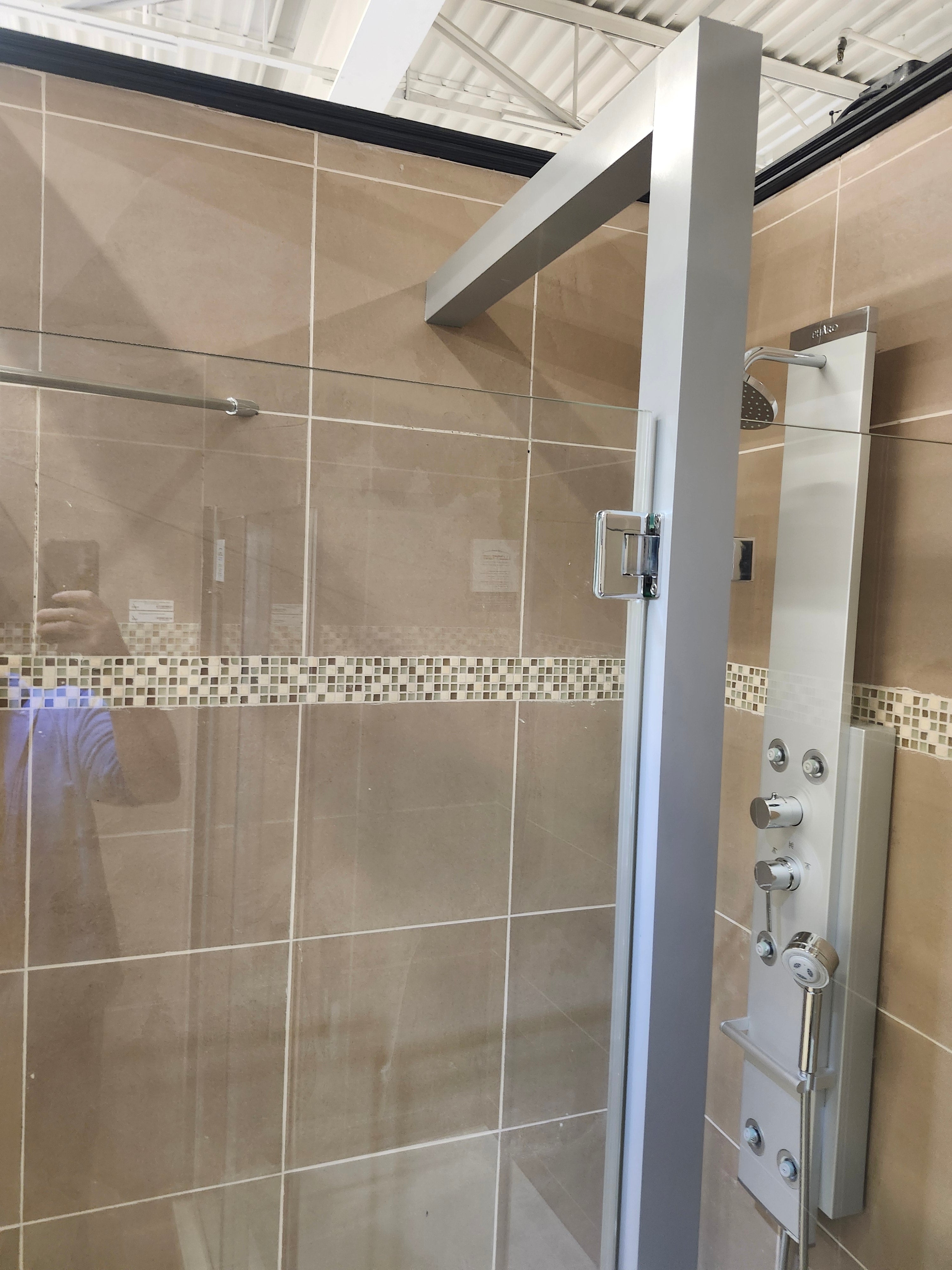 Maax shower door combo with shower base (as is)