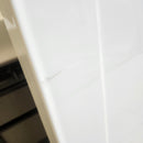 60 x 32 White Acrylic Shower Base With Drain Cover Brushed Nickel Floormodel As is i15-5