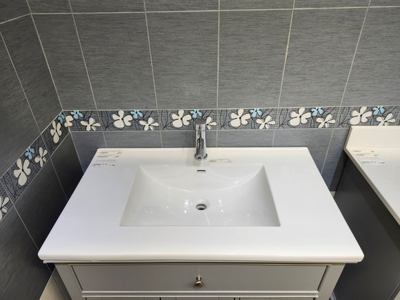 Vida 37" Riverfield Vanity and Countertop Combo Light Grey (as is)