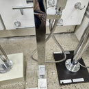 Vida Wave Floormount Tub Filler with Hand Held Shower Head and Lever Handle Floormodel Clearance as Is-15
