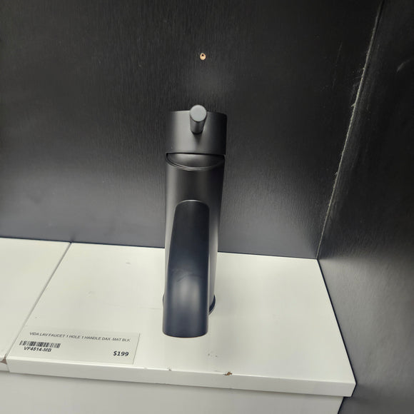 Vida Dax Single Hole Matte Black Faucet Floormodel Clearance Sold as is (153)
