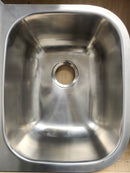 Vida Axes 32" x 21" Stainless Steel Round Undermount Kitchen Sink Floormodel Clearance-3
