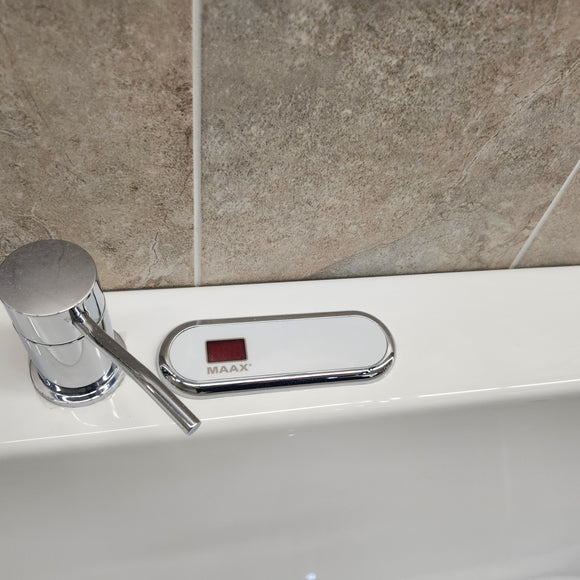 Maax 72 x 36 Arofeel Aigo 102788055 Built in Tub Aquabrass Roman Deck Faucet Volare F1018 Combo Floormodel Clearance M8