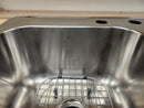 Vida Axes 31" x 20" Stainless Steel 3 Hole Overmount Kitchen Sink Floormodel Clearance-5