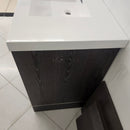 Vida Deco York 71 x 21 Vanity and Aura Countertop Sink Combo No handles Floormount Clearance as is L1-9